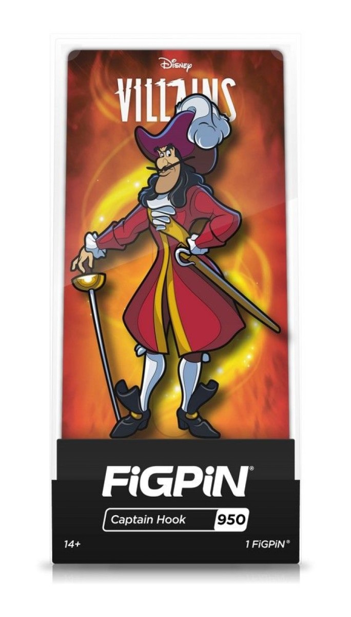 Figpin Disney Villains Captain Hook 950 - Fairy-Tale