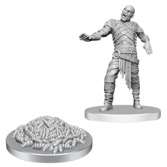D&D Nolzur's Marvelous Miniatures Unpainted Rot Grub And Victim