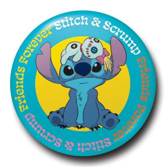 Disney Lilo And Stitch Stitch And Scrump 25mm Badge