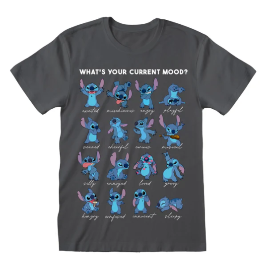 Disney Lilo And Stitch Stitch Emotions T Shirt XXL