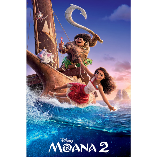 Disney Moana 2 One Sheet Maxi Poster