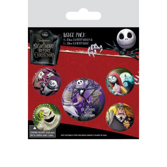 Disney Nightmare Before Christmas Badge Pack