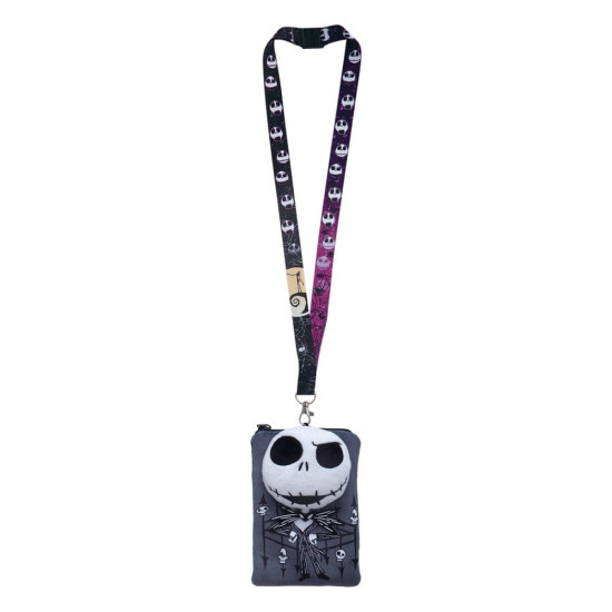 Disney Nightmare Before Christmas Lanyard Jack With Pouch Card Holder