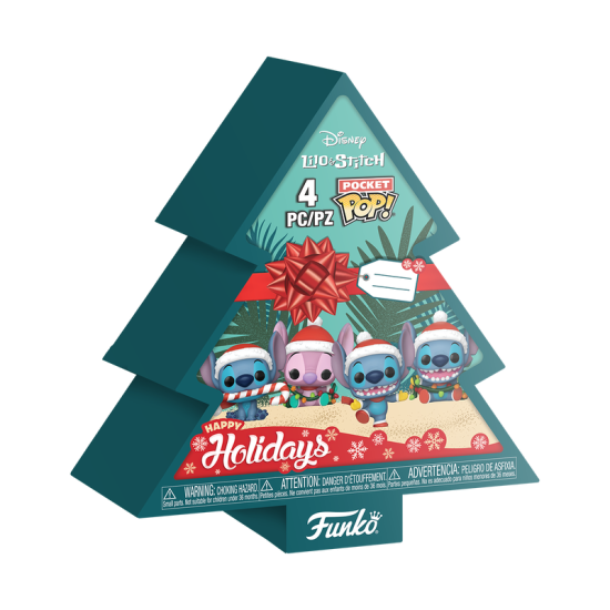 Funko Pop Keychain Disney 4 Pack Holiday Stitch