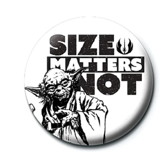 Star Wars Size Matters Not Pinbadge
