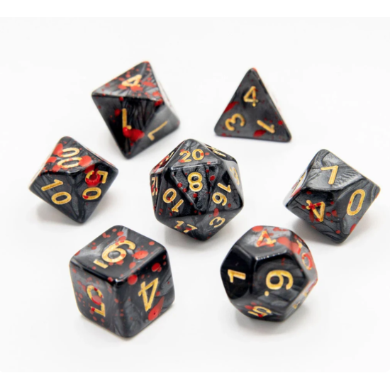 TTD Bloodstained Relic Acrylic Dice 7 Piece Set