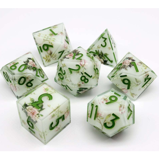 TTD Floral Notes Art Core Dice 7 Piece Set