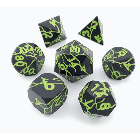 TTD Shadowroot Metal Dice 7 Piece Set